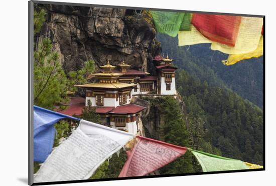 Bhutan, Paro. Taktsang Monastery, known as 'Tiger's Nest' Hangs on the Cliffs-Brenda Tharp-Mounted Photographic Print