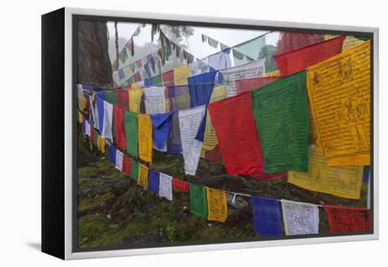 Bhutan. Prayer Flags at the Top of Dochula, a Mountain Pass-Brenda Tharp-Framed Premier Image Canvas