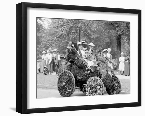 Bi-Centenary Celebration, Floral Parade, Automobile of Wm. Metzger, Detroit, Mich.-null-Framed Photo