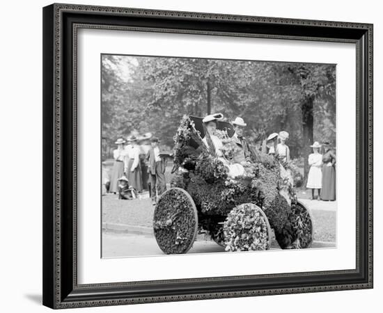 Bi-Centenary Celebration, Floral Parade, Automobile of Wm. Metzger, Detroit, Mich.-null-Framed Photo