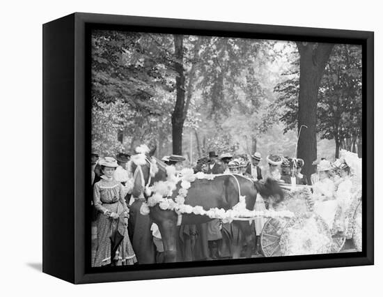 Bi-Centenary Celebration, Floral Parade, Carriage of Mrs. F.F. Ingram, Detroit, Mich.-null-Framed Stretched Canvas