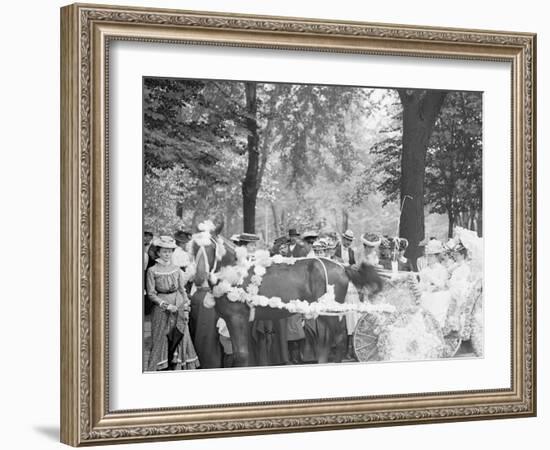 Bi-Centenary Celebration, Floral Parade, Carriage of Mrs. F.F. Ingram, Detroit, Mich.-null-Framed Photo