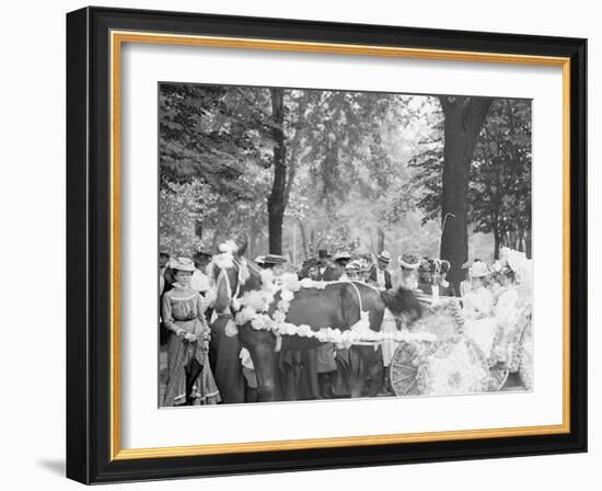 Bi-Centenary Celebration, Floral Parade, Carriage of Mrs. F.F. Ingram, Detroit, Mich.-null-Framed Photo