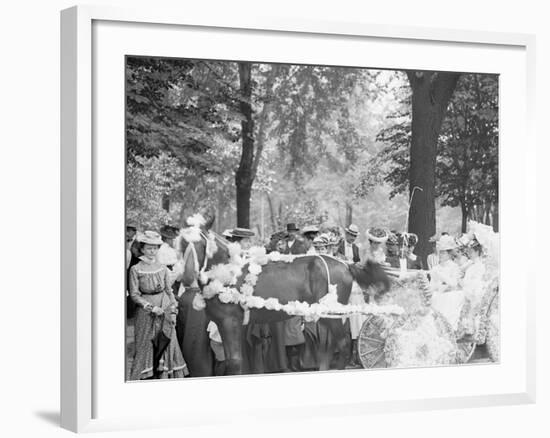 Bi-Centenary Celebration, Floral Parade, Carriage of Mrs. F.F. Ingram, Detroit, Mich.-null-Framed Photo