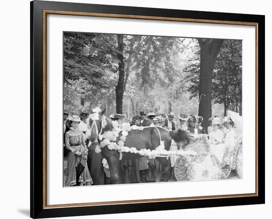 Bi-Centenary Celebration, Floral Parade, Carriage of Mrs. F.F. Ingram, Detroit, Mich.-null-Framed Photo