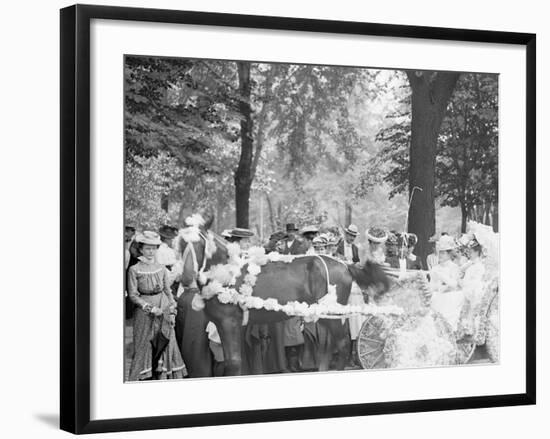 Bi-Centenary Celebration, Floral Parade, Carriage of Mrs. F.F. Ingram, Detroit, Mich.-null-Framed Photo
