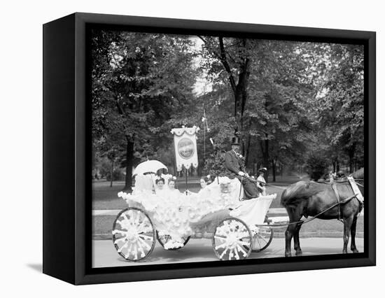 Bi-Centenary Celebration, Floral Parade, Ladies from Holy Parish Redeemer, Detroit, Mich.-null-Framed Stretched Canvas