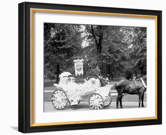 Bi-Centenary Celebration, Floral Parade, Ladies from Holy Parish Redeemer, Detroit, Mich.-null-Framed Photo