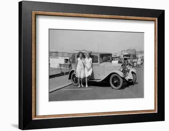 Bianchi saloon of Kitty Brunell at the B&HMC Brighton Motor Rally, Brighton, Sussex, 1930-Bill Brunell-Framed Premium Photographic Print