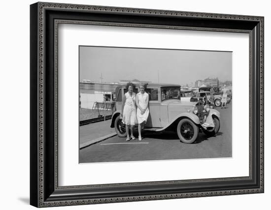 Bianchi saloon of Kitty Brunell at the B&HMC Brighton Motor Rally, Brighton, Sussex, 1930-Bill Brunell-Framed Premium Photographic Print