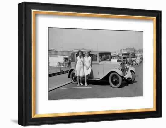 Bianchi saloon of Kitty Brunell at the B&HMC Brighton Motor Rally, Brighton, Sussex, 1930-Bill Brunell-Framed Premium Photographic Print