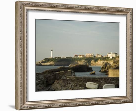 Biarritz Lighthouse, Biarritz, Basque Country, Pyrenees-Atlantiques, Aquitaine, France-R H Productions-Framed Photographic Print