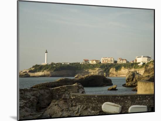 Biarritz Lighthouse, Biarritz, Basque Country, Pyrenees-Atlantiques, Aquitaine, France-R H Productions-Mounted Photographic Print