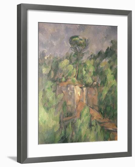 Bibemus Quarry, 1898-1900-Paul Cézanne-Framed Giclee Print