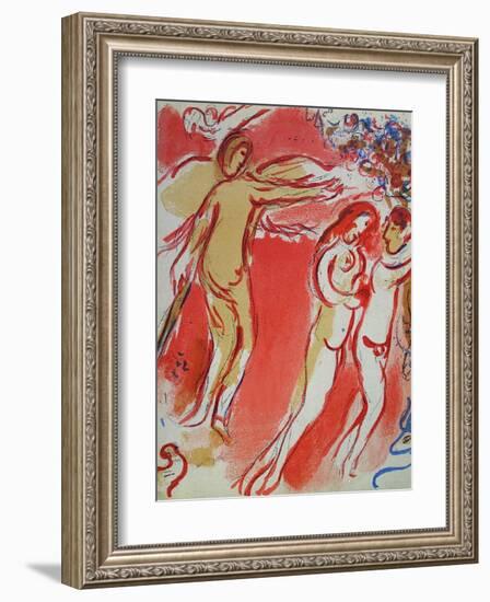 Bible: Adam et Eve Chassés du Paradis-Marc Chagall-Framed Premium Edition