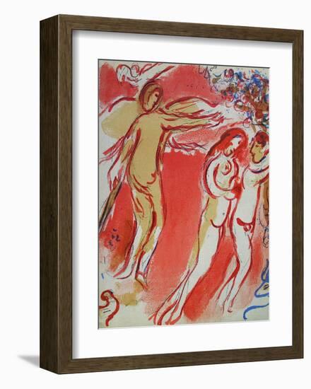 Bible: Adam et Eve Chassés du Paradis-Marc Chagall-Framed Premium Edition