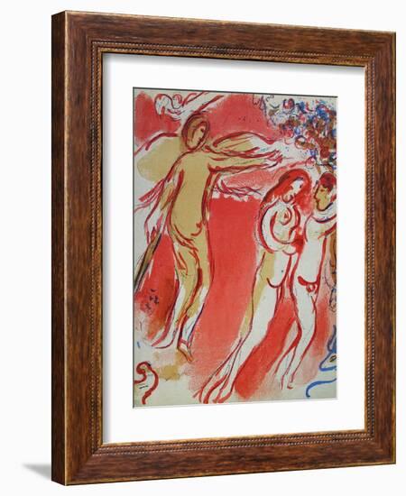 Bible: Adam et Eve Chassés du Paradis-Marc Chagall-Framed Premium Edition