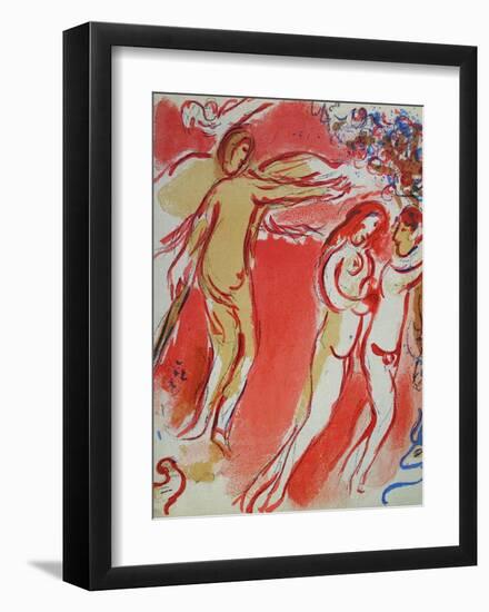 Bible: Adam et Eve Chassés du Paradis-Marc Chagall-Framed Premium Edition