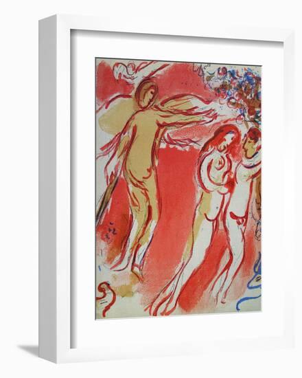 Bible: Adam et Eve Chassés du Paradis-Marc Chagall-Framed Premium Edition