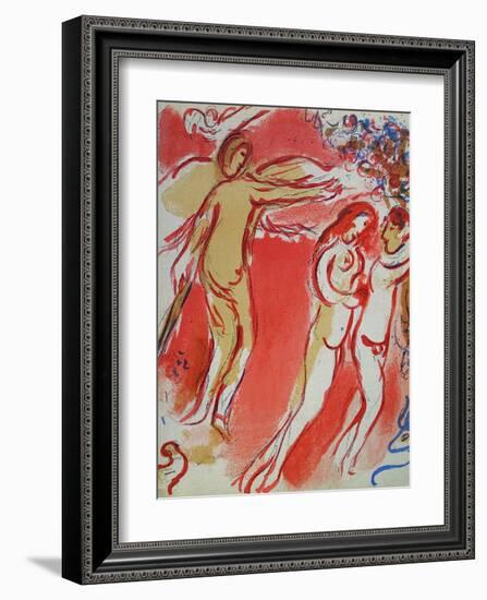 Bible: Adam et Eve Chassés du Paradis-Marc Chagall-Framed Premium Edition