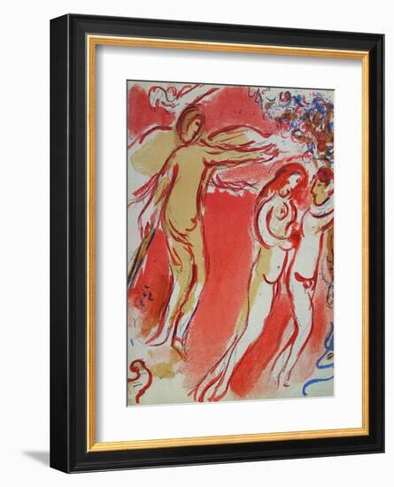 Bible: Adam et Eve Chassés du Paradis-Marc Chagall-Framed Premium Edition