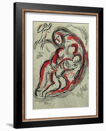 Bible: Agar dans le Desert-Marc Chagall-Framed Premium Edition