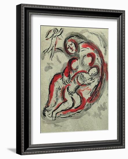 Bible: Agar dans le Desert-Marc Chagall-Framed Premium Edition