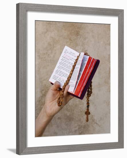 Bible and Rosary-Godong-Framed Photographic Print