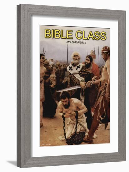 Bible Class-Wilbur Pierce-Framed Art Print