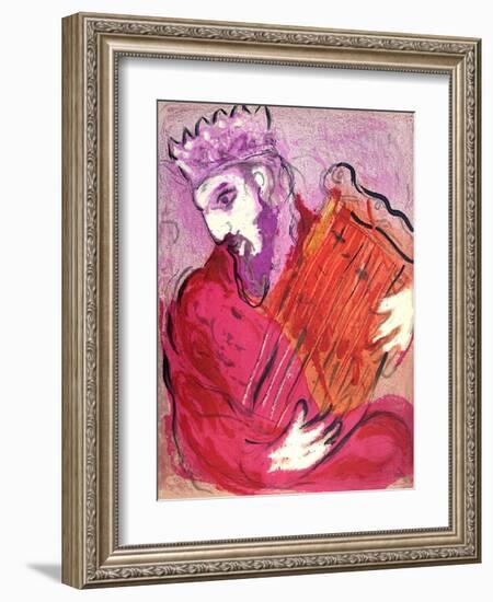 Bible: David À La Harpe-Marc Chagall-Framed Premium Edition