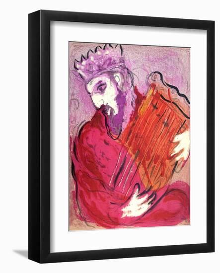 Bible: David À La Harpe-Marc Chagall-Framed Premium Edition