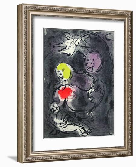 Bible: le Prophete Daniel Avec les Lions-Marc Chagall-Framed Premium Edition