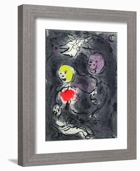 Bible: le Prophete Daniel Avec les Lions-Marc Chagall-Framed Premium Edition