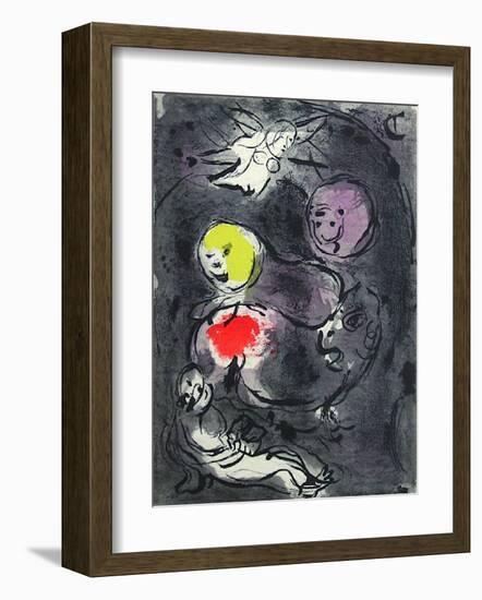 Bible: le Prophete Daniel Avec les Lions-Marc Chagall-Framed Premium Edition