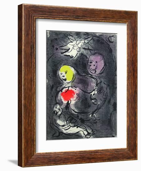 Bible: le Prophete Daniel Avec les Lions-Marc Chagall-Framed Premium Edition