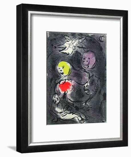 Bible: le Prophete Daniel Avec les Lions-Marc Chagall-Framed Premium Edition