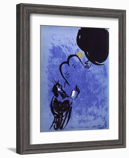 Bible: Moise Recoit les Tables de la Loi-Marc Chagall-Framed Premium Edition