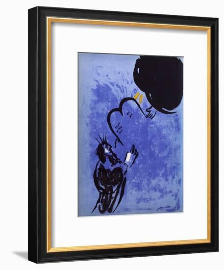 Bible: Moise Recoit les Tables de la Loi-Marc Chagall-Framed Premium Edition