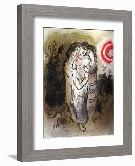 Bible: Noemie et Ses Belles-Filles-Marc Chagall-Framed Premium Edition