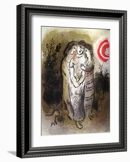 Bible: Noemie et Ses Belles-Filles-Marc Chagall-Framed Premium Edition