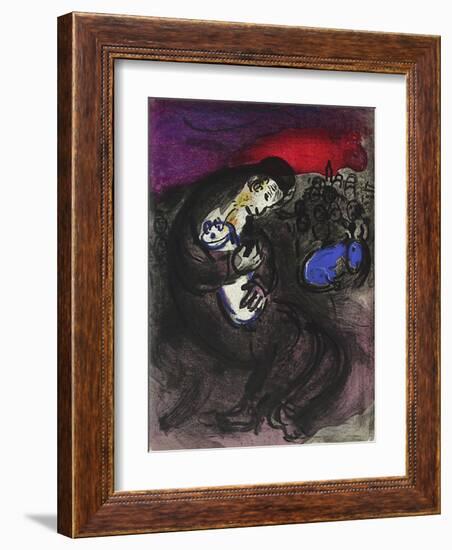 Bible: Pleurs de Jeremie-Marc Chagall-Framed Premium Edition