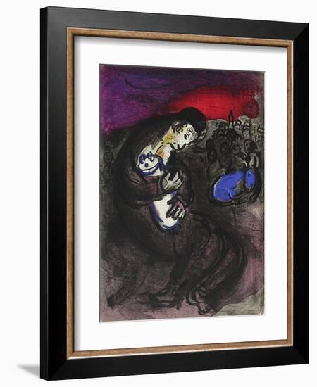 Bible: Pleurs de Jeremie-Marc Chagall-Framed Premium Edition