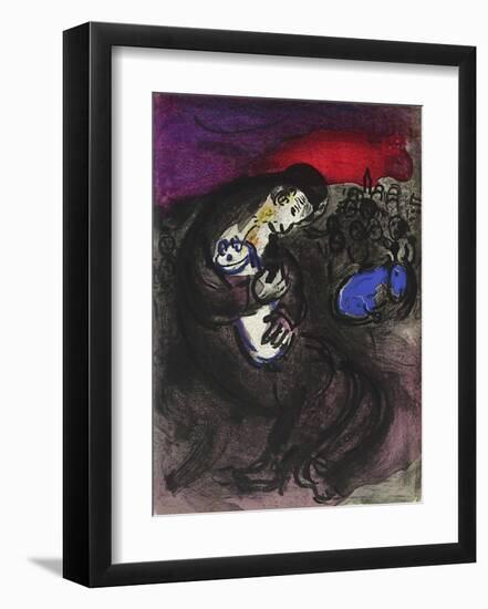 Bible: Pleurs de Jeremie-Marc Chagall-Framed Premium Edition