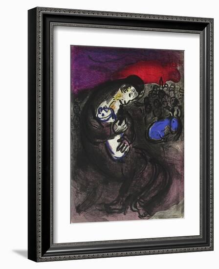 Bible: Pleurs de Jeremie-Marc Chagall-Framed Premium Edition