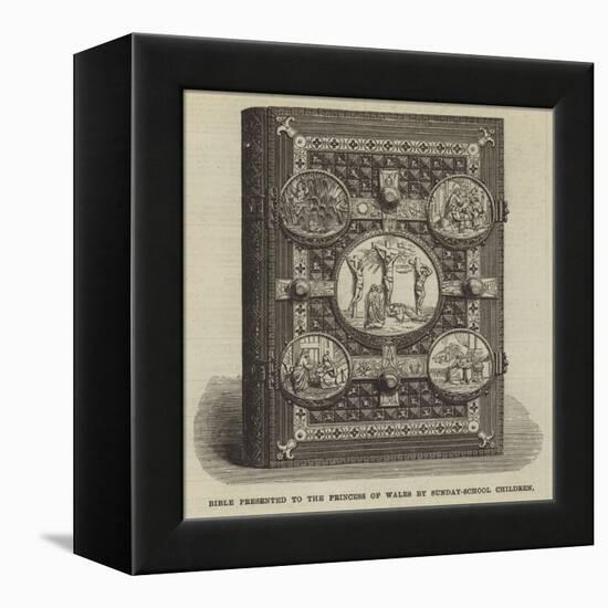 Bible Presented to the Princess of Wales by Sunday-School Children-null-Framed Premier Image Canvas