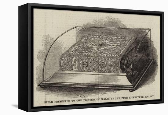 Bible Presented to the Princess of Wales by the Pure Literature Society-null-Framed Premier Image Canvas