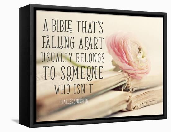 Bible Quote-Sarah Gardner-Framed Stretched Canvas