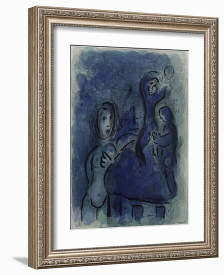 Bible: Rahab et les Espions de Jericho-Marc Chagall-Framed Premium Edition