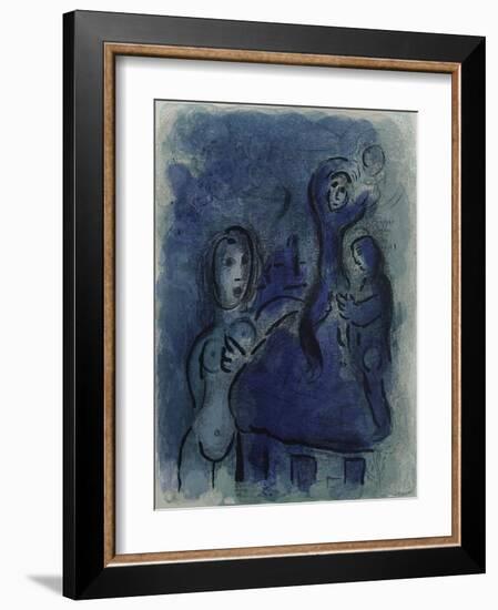 Bible: Rahab et les Espions de Jericho-Marc Chagall-Framed Premium Edition