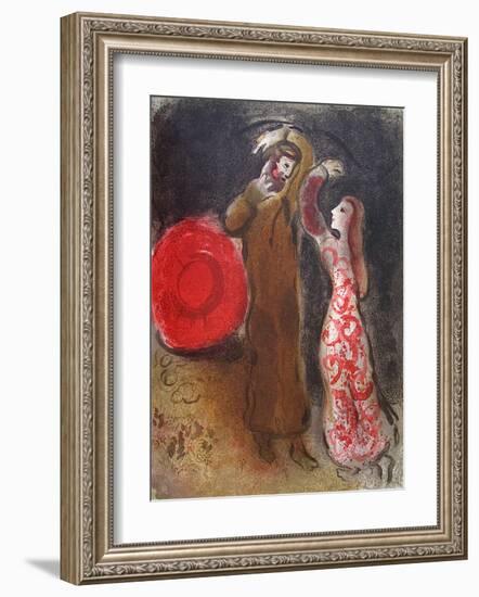 Bible: Rencontre De Ruth Et De Booz-Marc Chagall-Framed Premium Edition